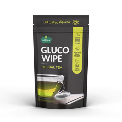 Glucowipe Anti-Diabetic Herbal Tea box front